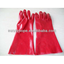 PVC dipped gloves with interlock lining